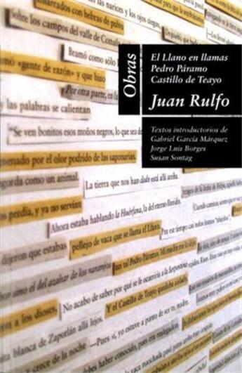 Couverture du livre « Juan rulfo obras » de Juan Rulfo aux éditions Rm Editorial