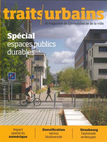 Couverture du livre « Traits urbains n 110 espace public durable - printemps 2020 » de  aux éditions Traits Urbains