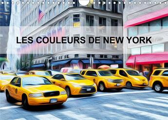 Couverture du livre « Les couleurs de New York (Calendrier mural 2020 DIN A4 horizontal) ; Créations graphiques sur la ville de New york (Calendrier mensuel, 14 Pages ) » de Frederic Bourrigaud aux éditions Calvendo