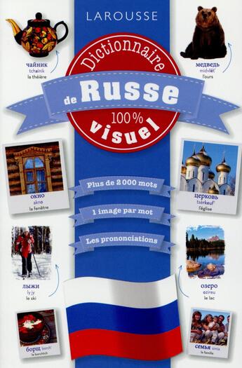 Couverture du livre « Dictionnaire de russe 100 % visuel » de  aux éditions Larousse