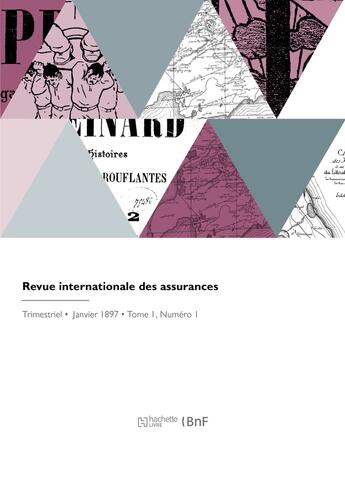 Couverture du livre « Revue internationale des assurances » de Eugen Baumgartner aux éditions Hachette Bnf