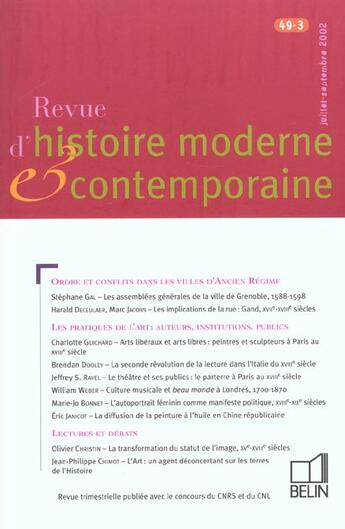 Couverture du livre « Juillet-Septembre 2002 » de Philippe Minard aux éditions Belin