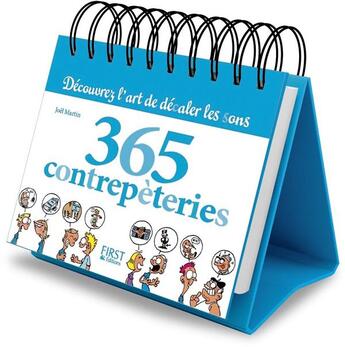 Couverture du livre « 365 contrepèteries » de Joel Martin aux éditions First