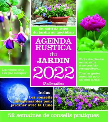 Couverture du livre « Agenda Rustica du jardin (édition 2022) » de Robert Elger aux éditions Rustica