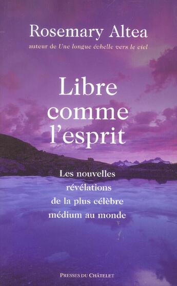 Couverture du livre « Libre comme l'esprit » de Altea-R aux éditions Archipel