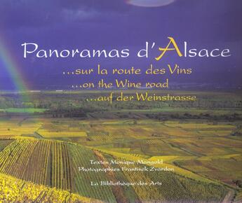 Couverture du livre « Panoramas D'Alsace » de Mangold/Zvardon aux éditions Bibliotheque Des Arts