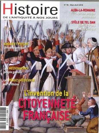 Couverture du livre « Histoire de l'antiquite a nos jours n 96 l'invention de la citoyennete francaise - mars/avril 2018 » de  aux éditions Histoire Antique Et Medievale