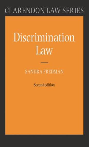 Couverture du livre « Discrimination Law » de Fredman Fba Sandra aux éditions Oup Oxford