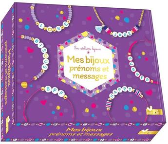 Couverture du livre « Mes bijoux prénoms et messages » de Fanny Boiron aux éditions Deux Coqs D'or