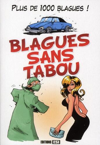 Couverture du livre « Blagues sans tabou » de  aux éditions Editions Esi