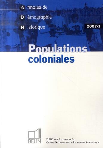 Couverture du livre « Populations coloniales » de  aux éditions Belin