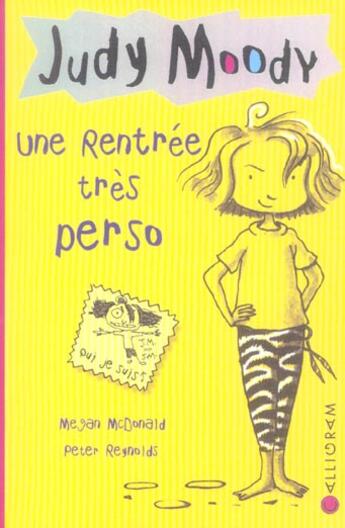 Couverture du livre « Une rentree tres perso » de Mcdonald/Reynolds aux éditions Calligram