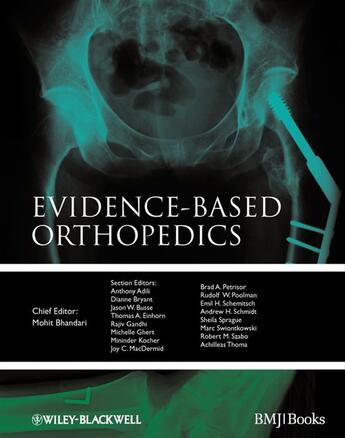 Couverture du livre « Evidence-based Orthopedics » de Mohit Bhandari aux éditions Bmj Books