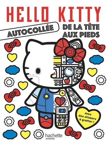 Couverture du livre « Hello kitty - autocollee de la tete aux pieds » de  aux éditions Hachette Jeunesse