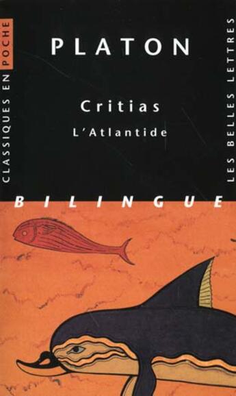 Couverture du livre « Critias ; l'atlantide » de Platon aux éditions Belles Lettres
