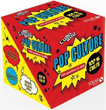 Couverture du livre « CUBOQUIZ ; pop culture » de Nicolas Bonnefoy aux éditions Solar