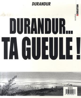 Couverture du livre « Durandur t.3 ; Durandur... ta gueule ! » de Durandur aux éditions Carabas