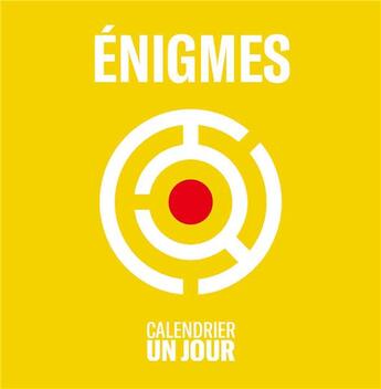 Couverture du livre « Calendrier un jour ; énigme » de  aux éditions Papier Cadeau