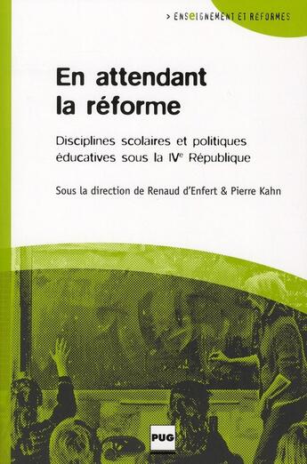 Couverture du livre « En attendant la réforme » de D'Enfert aux éditions Pu De Grenoble