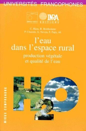 Couverture du livre « L'eau dans l'espace rural » de  aux éditions Quae