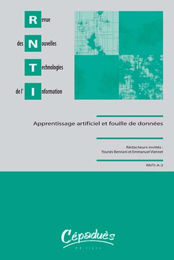 Couverture du livre « Apprentissage artificiel et fouille de données » de  aux éditions Cepadues