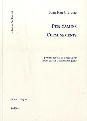 Couverture du livre « Per camins cheminements » de Creissac Joan-Pau aux éditions Federop