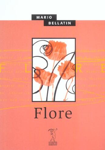 Couverture du livre « Flore » de Mario Bellatin aux éditions Passage Du Nord Ouest