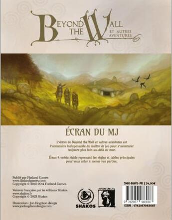 Couverture du livre « Beyond the wall et autres aventures : écran du maître de jeu » de Julien Busson aux éditions Shakos