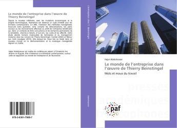 Couverture du livre « Le monde de l'entreprise dans l'oeuvre de thierry beinstingel » de Abdelnasser Hajar aux éditions Presses Academiques Francophones