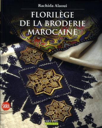 Couverture du livre « Florilège de la broderie marocaine » de Rachida Alaoui Mouadib aux éditions Skira-flammarion