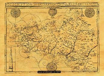 Couverture du livre « Bretagne en 1605 50 cm x 38 cm » de  aux éditions Antica