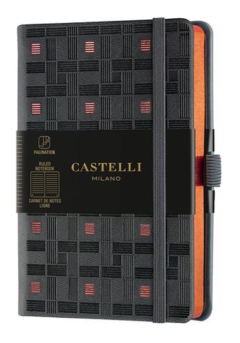 Couverture du livre « Carnet c&g poche ligne trame copper » de Castelli aux éditions Castelli Milano