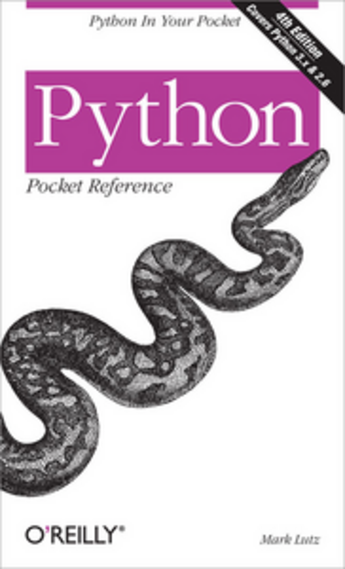 Couverture du livre « Python pocket reference » de Mark Lutz aux éditions O'reilly Media