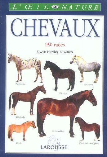 Couverture du livre « Les Chevaux » de Hartley Edwards aux éditions Larousse