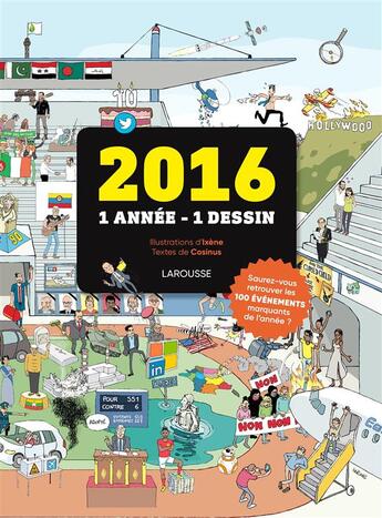 Couverture du livre « 1 année, 1 dessin (édition 2016) » de  aux éditions Larousse