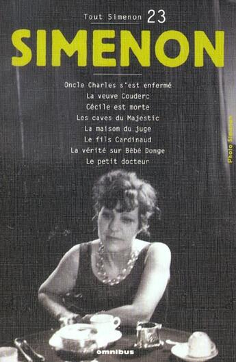 Couverture du livre « Tout simenon tome 23 (centenaire) - vol23 » de Georges Simenon aux éditions Omnibus