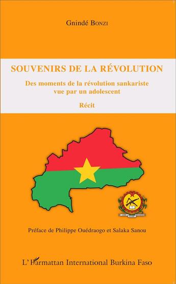 Couverture du livre « Souvenirs de la révolution ; des moments de la révolution sankariste vue par un adolescent » de Gninde Bonzi aux éditions L'harmattan