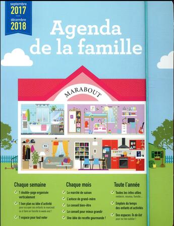 Couverture du livre « Agenda de la famille Marabout (édition 2017/2018) » de  aux éditions Marabout