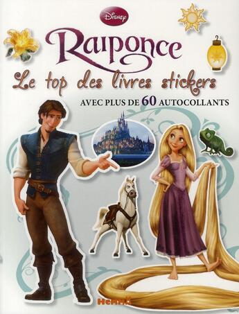 Couverture du livre « Raiponce ; le top des livres stickers » de  aux éditions Hemma