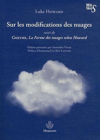 Couverture du livre « Sur les modifications des nuages - suivi de la forme des nuages selon howard » de Howard Luke aux éditions Hermann