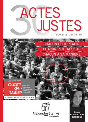 Couverture du livre « 30 actes justes » de Camp Des Milles aux éditions Stanke Alexandre