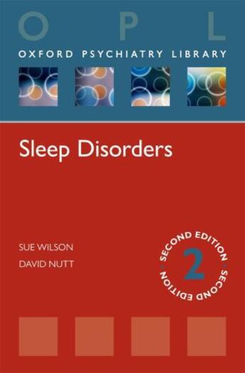 Couverture du livre « Sleep Disorders (Oxford Psychiatry Library) » de Nutt David aux éditions Oup Oxford