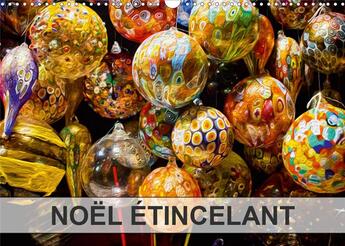 Couverture du livre « NOËL ÉTINCELANT (Calendrier mural 2020 DIN A3 horizontal) ; Composition graphique de peinture numérique sur le thème de Noël (Calendrier mensuel, 14 Pages ) » de Nadia Le Lay aux éditions Calvendo