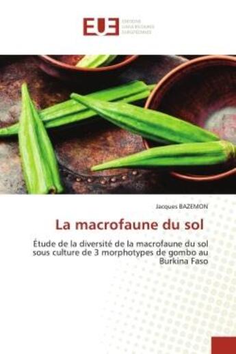 Couverture du livre « La macrofaune du sol - etude de la diversite de la macrofaune du sol sous culture de 3 morphotypes d » de Bazemon Jacques aux éditions Editions Universitaires Europeennes