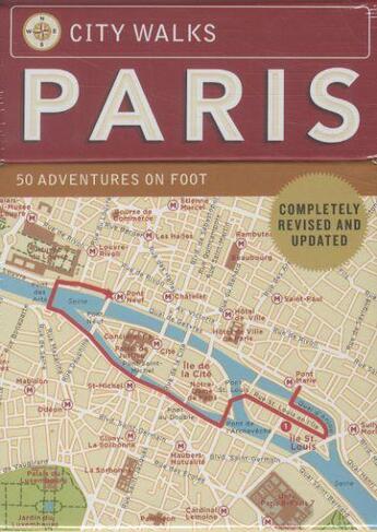 Couverture du livre « PARIS: CITY WALKS - 50 ADVENTURES ON FOOT » de Christina Henry De Tessan aux éditions Chronicle Books