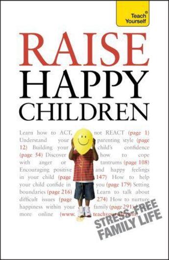 Couverture du livre « Raise Happy Children: Teach Yourself » de Weil Glenda aux éditions Hodder Education Digital