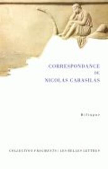 Couverture du livre « Correspondance » de Nicolas Cabasilas aux éditions Belles Lettres