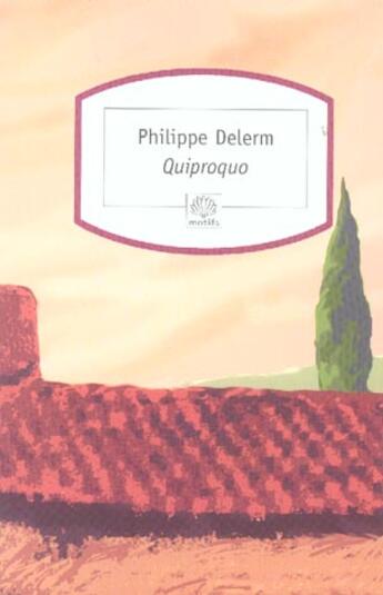 Couverture du livre « Quiproquo » de Philippe Delerm aux éditions Serpent A Plumes