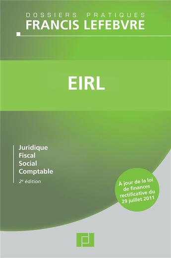 Couverture du livre « EIRL (2e édition) » de  aux éditions Lefebvre