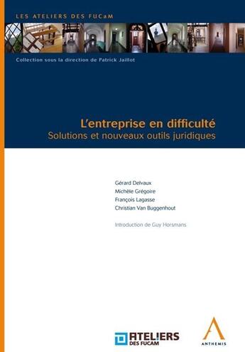 Couverture du livre « L'entreprise en difficulté ; solutions et nouveaux outils juridiques » de  aux éditions Anthemis